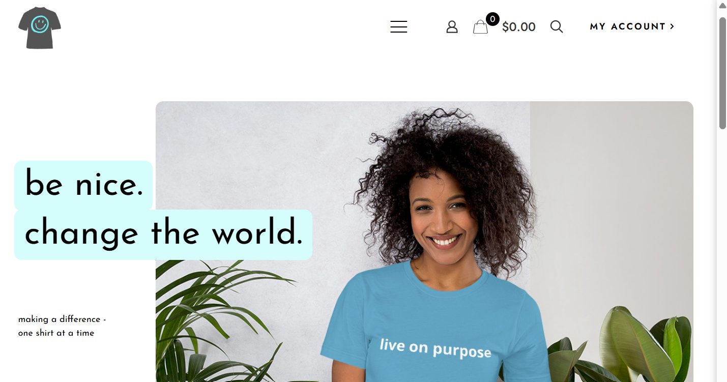 shirts website design